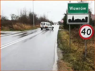 znak B-33 i D-42 ograniczenie na całym obszarze zabudowanym ale ustawione za nisko