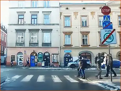 znak D-55 koniec strefy czystego transportu