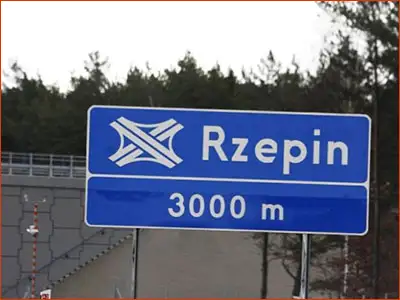 tablica E-20 węzeł autostradowy