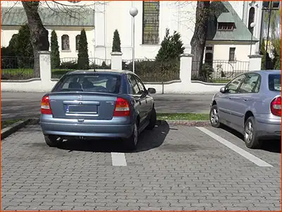 znak P-18 wyznaczone stanowiska postojowe