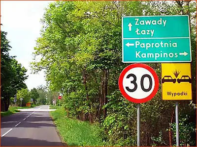 tabliczka T-14 i znak B-33 brak znaku A-30, częste zderzenia czołowe samochodów