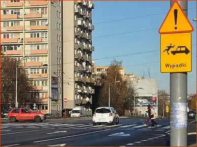 tabliczka T-14 i znak A-30 wypadki z udziałem pieszych